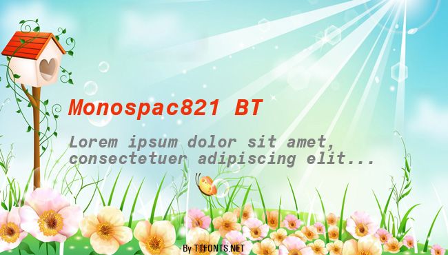 Monospac821 BT example